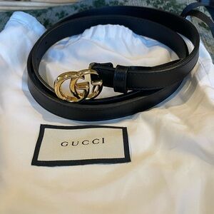 Black Gucci belt